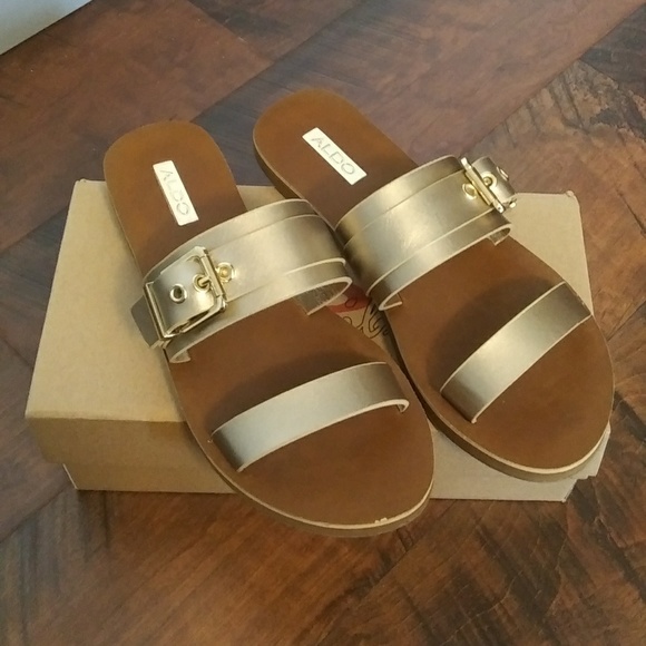 ALDO Metallic Sandals - Picture 2 of 8